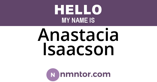 Anastacia Isaacson