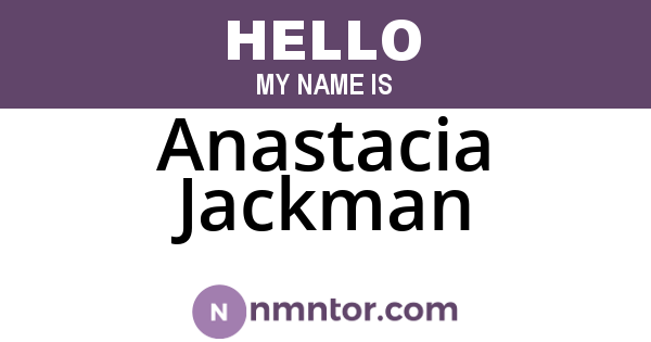 Anastacia Jackman