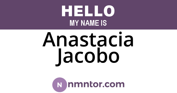 Anastacia Jacobo