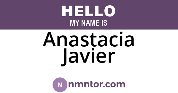 Anastacia Javier
