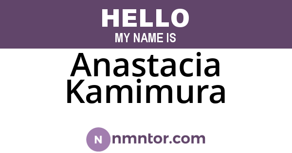 Anastacia Kamimura