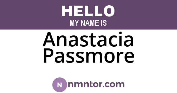 Anastacia Passmore