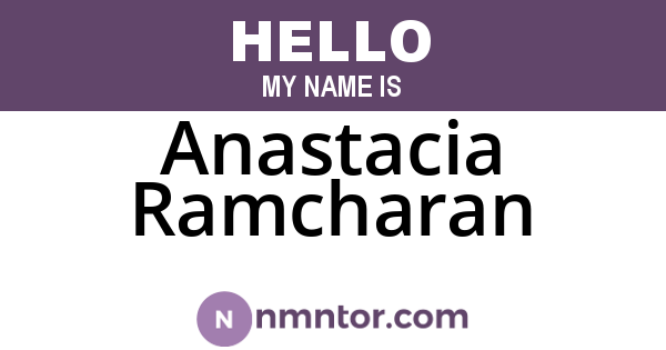 Anastacia Ramcharan