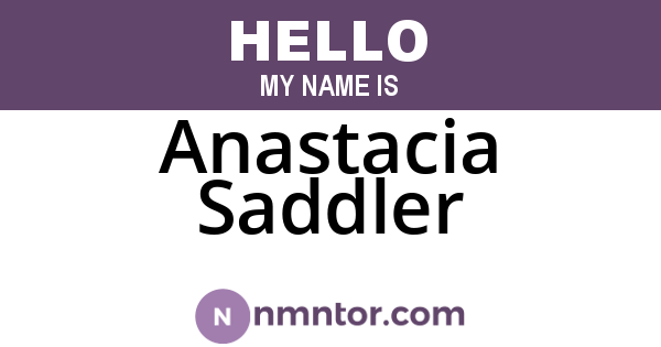 Anastacia Saddler