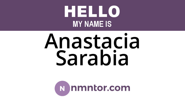 Anastacia Sarabia