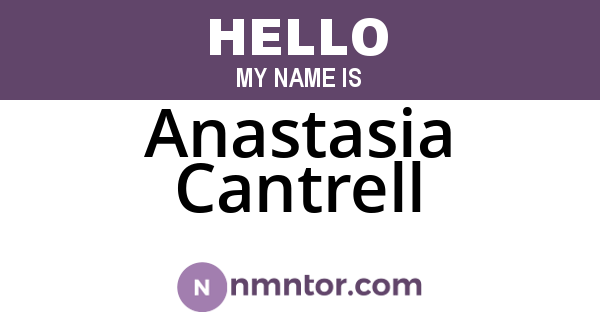Anastasia Cantrell