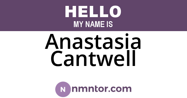 Anastasia Cantwell
