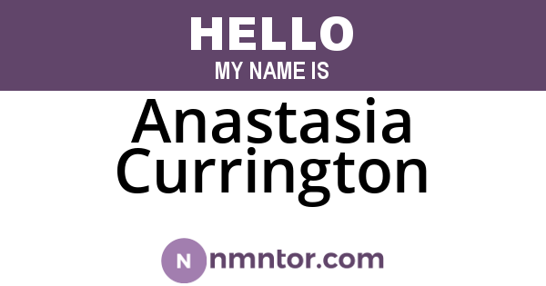 Anastasia Currington