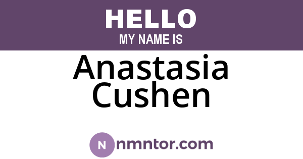 Anastasia Cushen