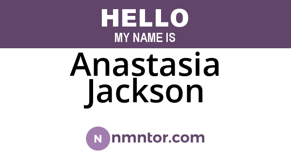 Anastasia Jackson