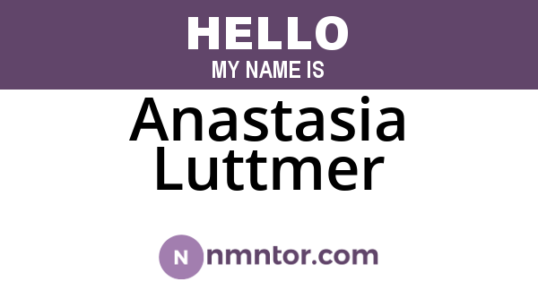 Anastasia Luttmer