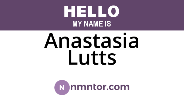 Anastasia Lutts