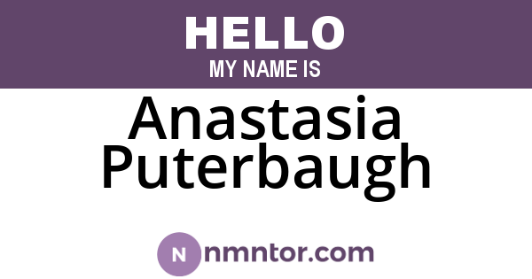 Anastasia Puterbaugh