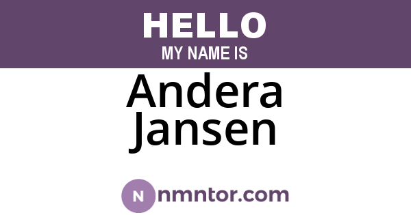 Andera Jansen