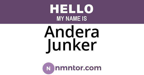 Andera Junker