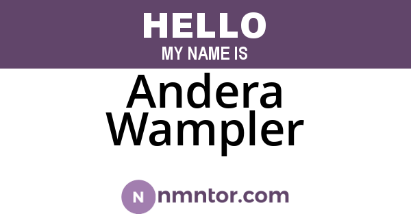 Andera Wampler