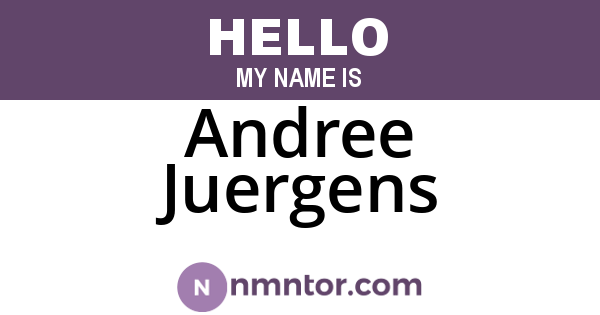 Andree Juergens