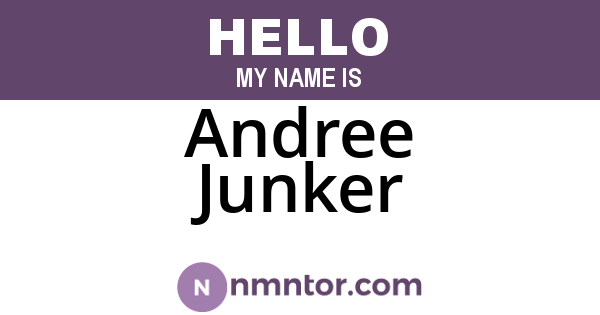 Andree Junker