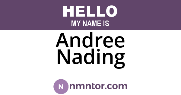 Andree Nading