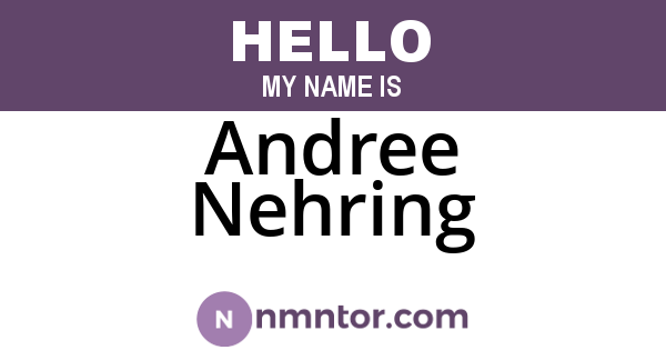 Andree Nehring