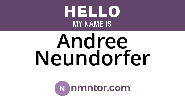 Andree Neundorfer