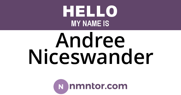 Andree Niceswander