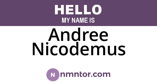 Andree Nicodemus