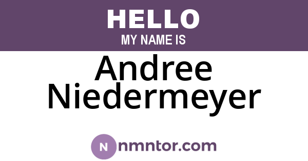 Andree Niedermeyer