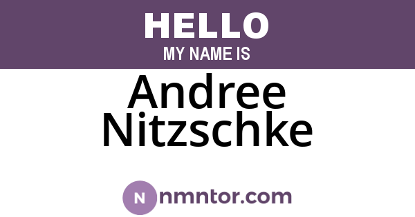 Andree Nitzschke