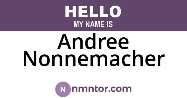 Andree Nonnemacher