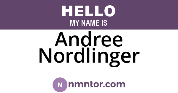 Andree Nordlinger