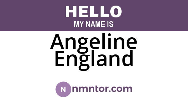 Angeline England