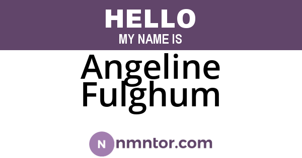 Angeline Fulghum