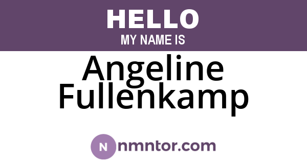 Angeline Fullenkamp