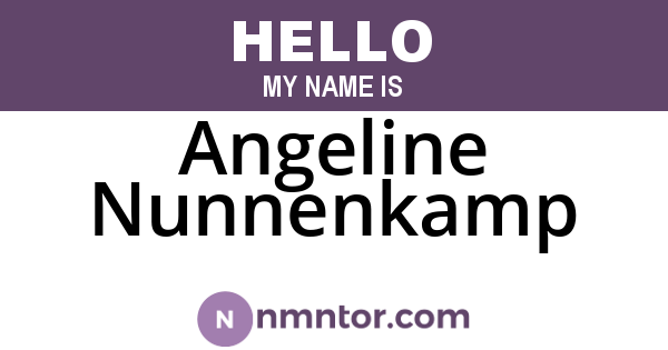 Angeline Nunnenkamp