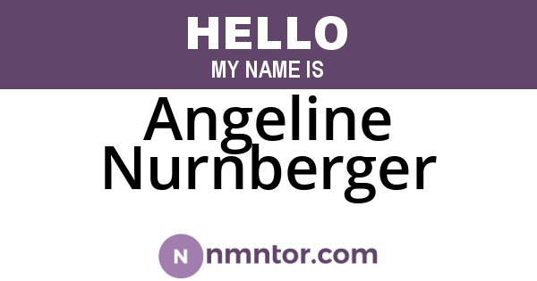 Angeline Nurnberger