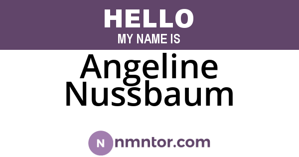 Angeline Nussbaum