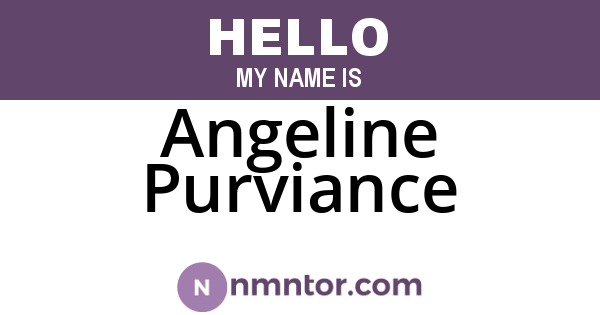 Angeline Purviance