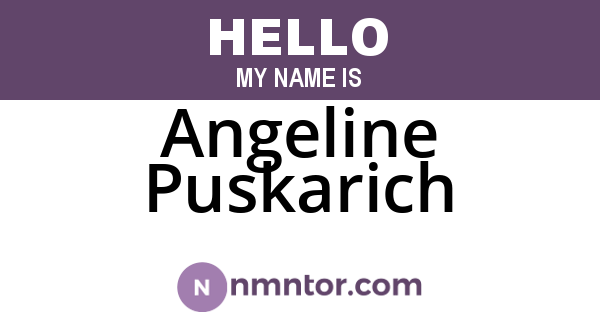 Angeline Puskarich