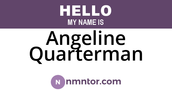 Angeline Quarterman