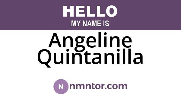 Angeline Quintanilla
