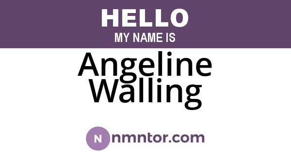 Angeline Walling