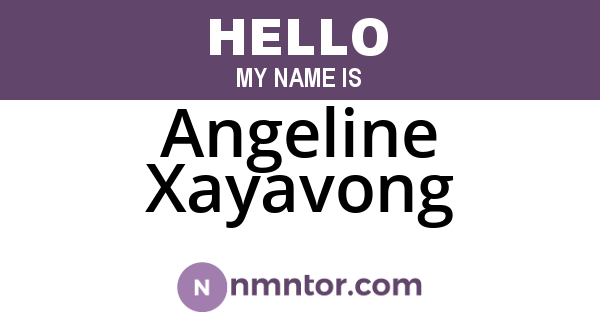 Angeline Xayavong