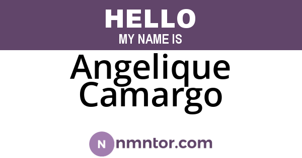 Angelique Camargo