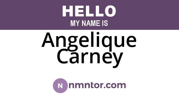 Angelique Carney