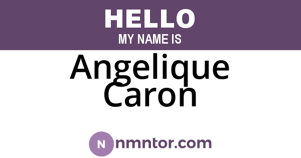 Angelique Caron