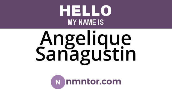 Angelique Sanagustin