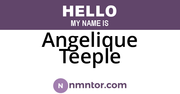 Angelique Teeple