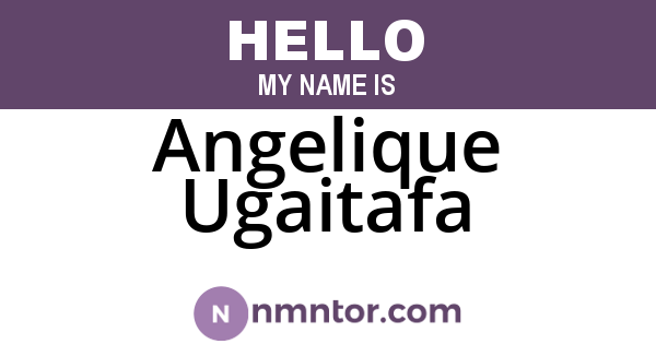 Angelique Ugaitafa