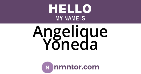 Angelique Yoneda